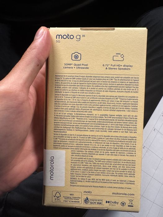 Motorola G35 НОВ запечатан с гаранция!