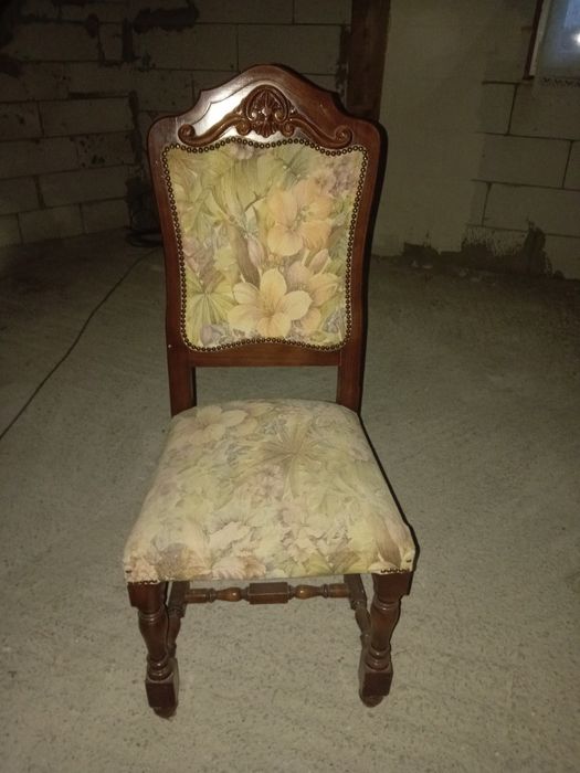 Set de 6 scaune din lemn masiv stil baroc
