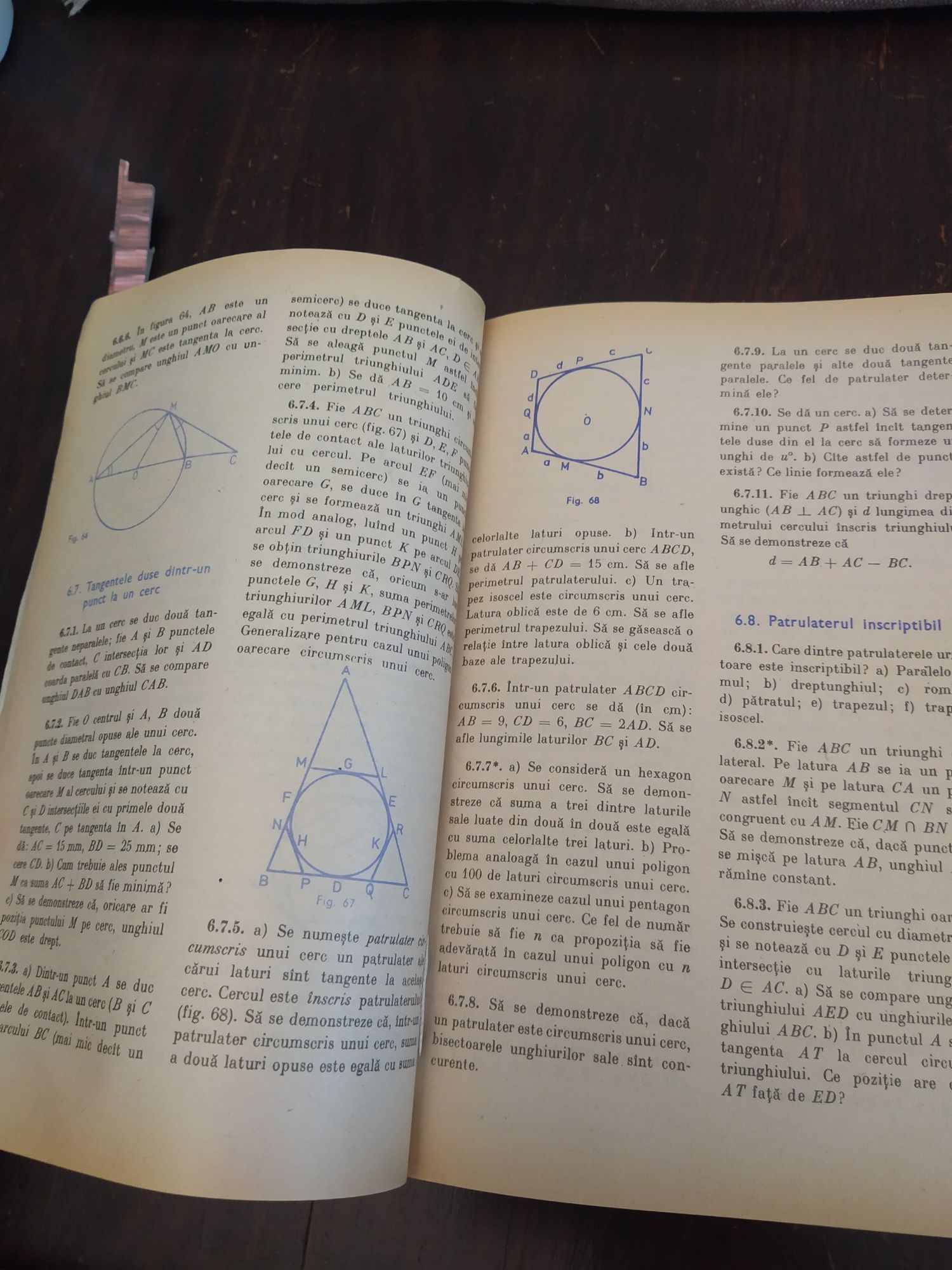 Probleme de geometrie clasele VI - VIII A Holliger 1982