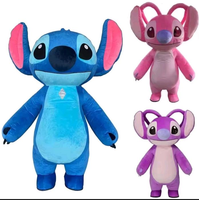 Mascota Stitch si Angel giganta gonflabila 2.6 metri pentru evenimente