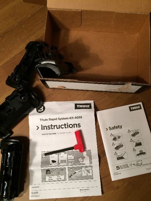 Компоненти Thule, fit kit, китове за flush rail напречни греди