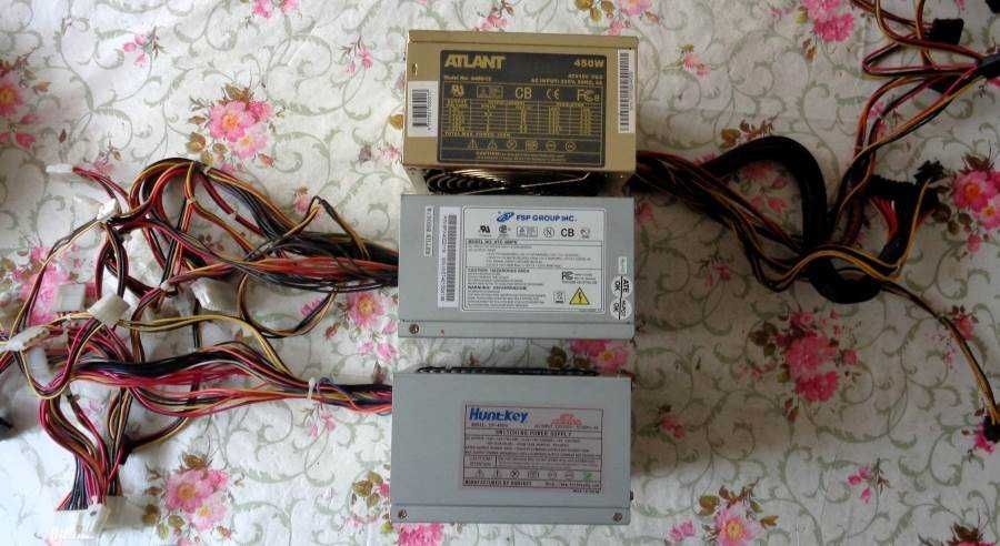 Офисный блок питания HuntKey CP-400H, FSP ATX-400PN, Atlant A450-12