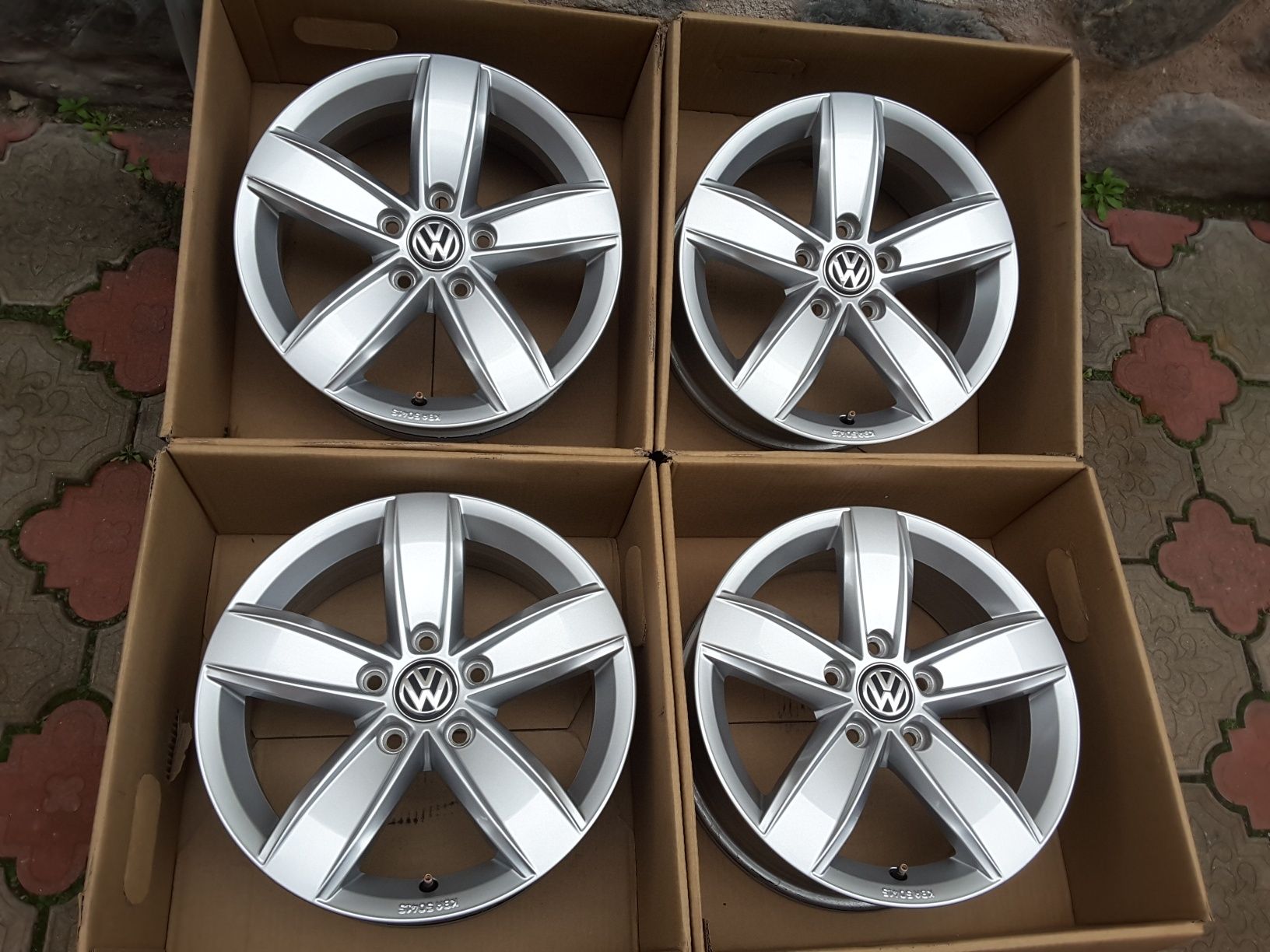 jante aliaj 16; 5x112; originale Vw T-roc, Golf 6, 7, 8, Caddy, Jetta