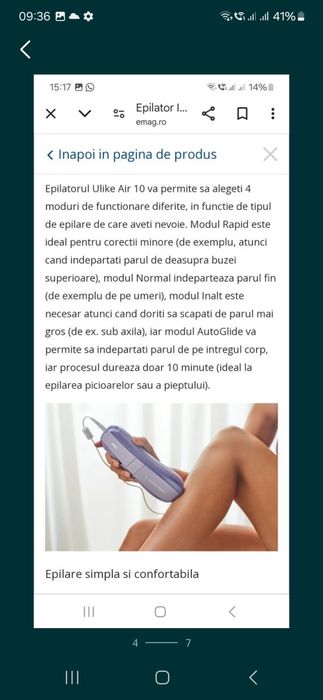 Epilator Ulike Air 10 Sigilat