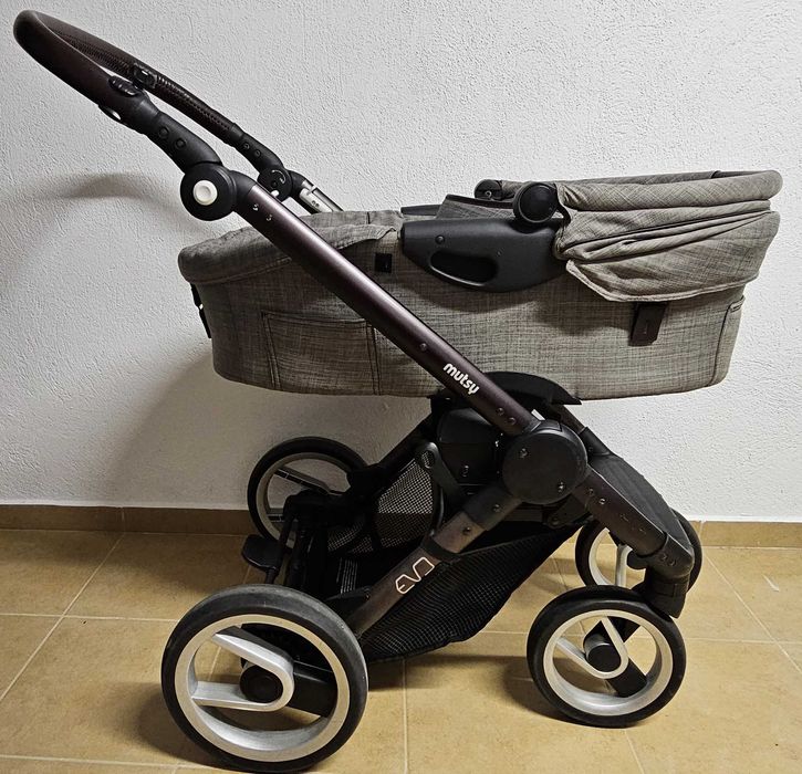 Модулна бебешка количка Mutsy Evo 3-в-1 пълен комплект + подаръци