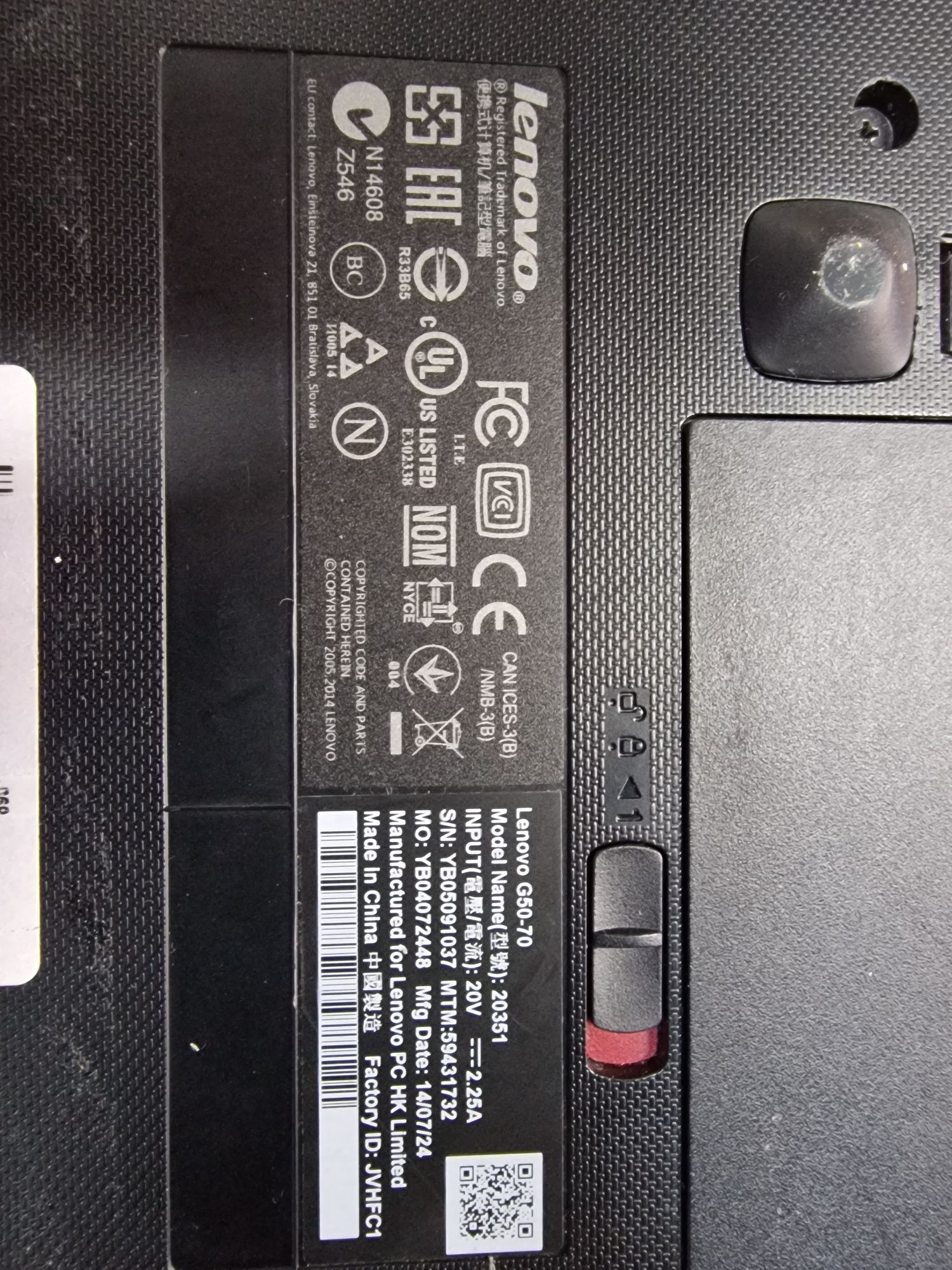 Laptop Lenovo G50-70 i3 8g 256 ssd