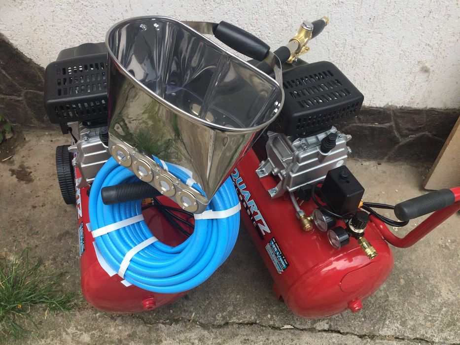 Canciocul Magic Pompa tencuit Profesionala 60mp/ora 2 compresoare 100L