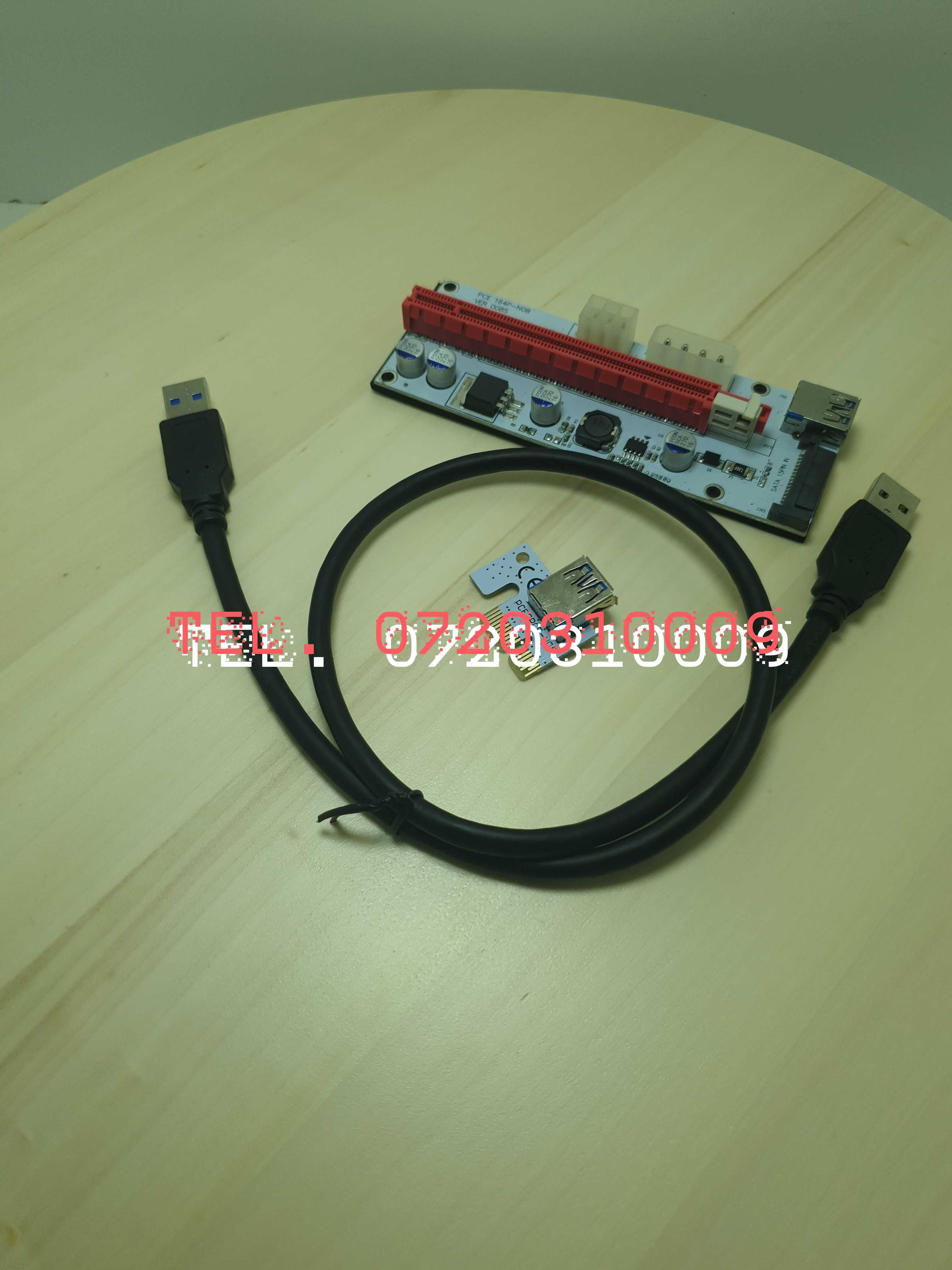 Riser Pciex Ver 008s 1x La 16x Cu Cablu De Date Usb 30 6 Pini  S