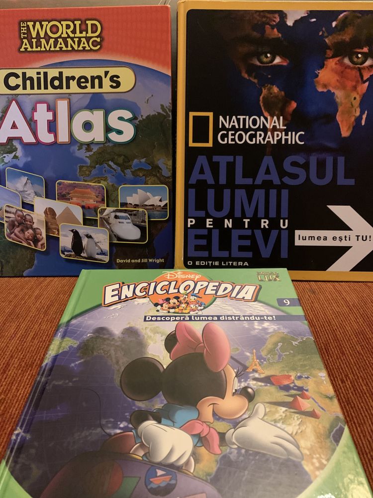 Carti pt copii magie, Simpsons, dinozauri, 3 atlas geografic