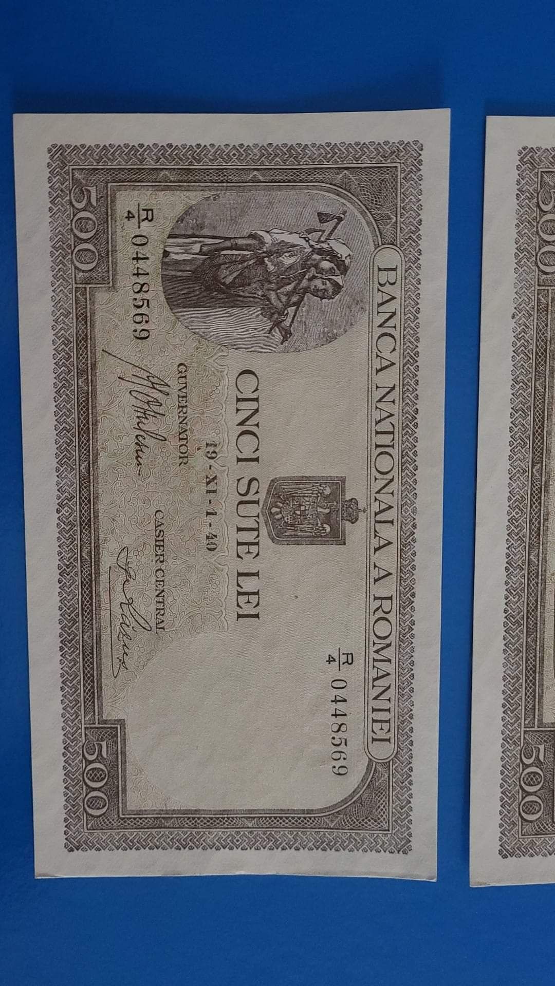 500lei din 1940 și 1.000lei din 1941