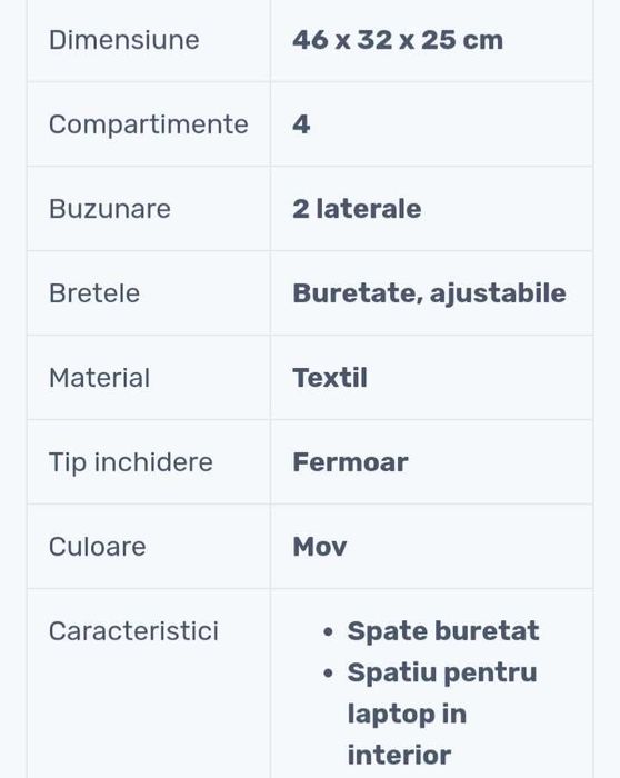 Ghiozdan scoala model fluturi