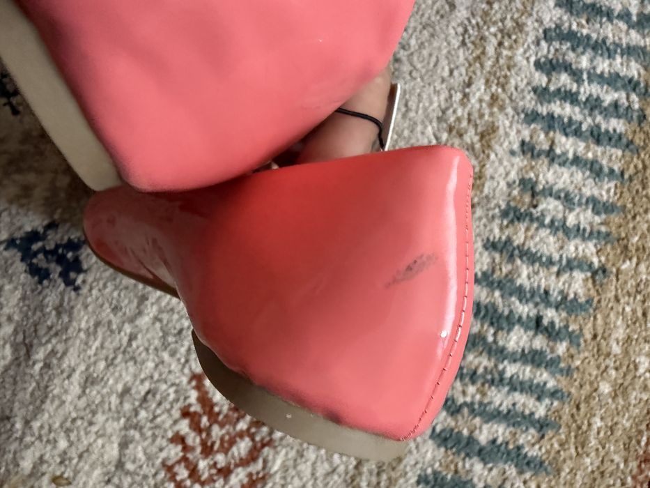 Balerini lac roz Goldtoe noi cu eticheta masura 37