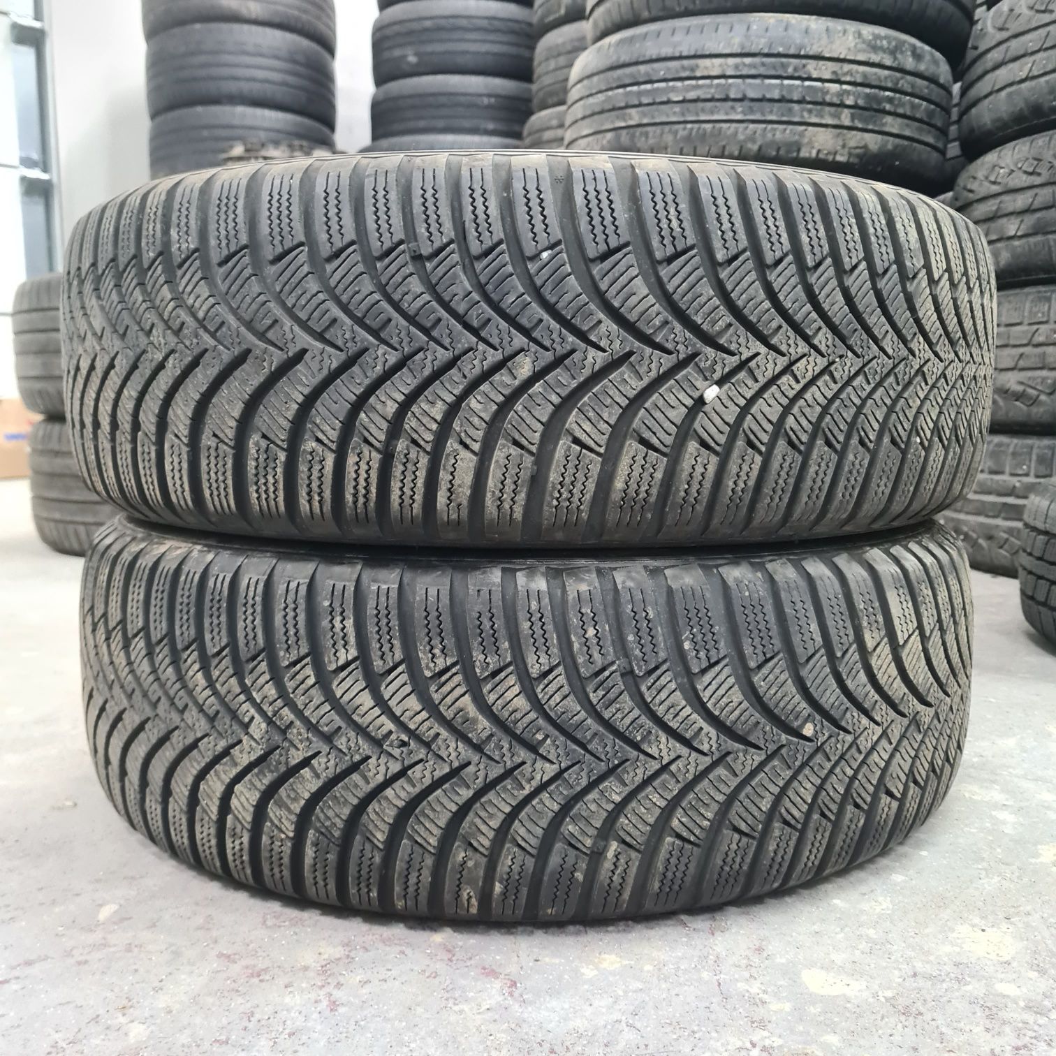 2x 195/65/15 M+S HANKOOK DOT 2018 PROFIL 6MM Stare impecabila