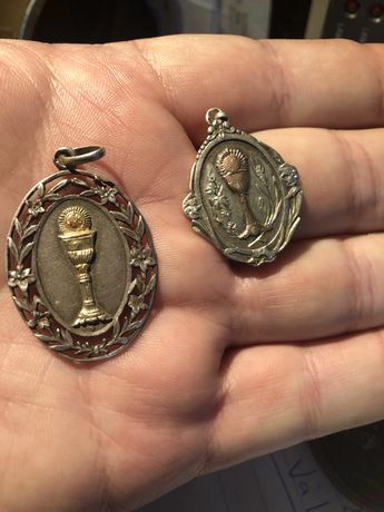 Medalioane religioase de argint