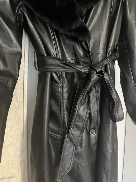 Pardesiu imitatie piele