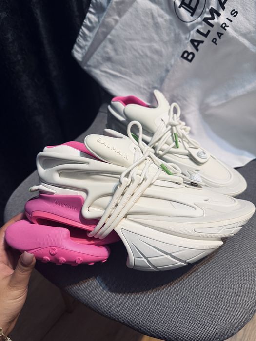 Balmain Unicorn alb cu roz