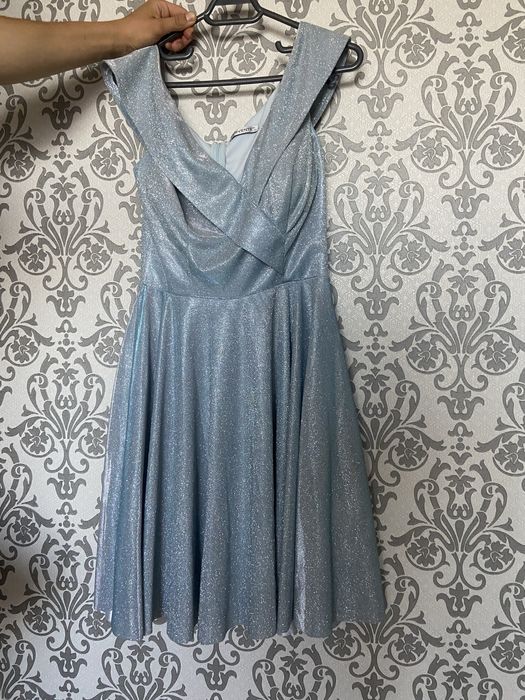 Rochie cu sclipici albastra