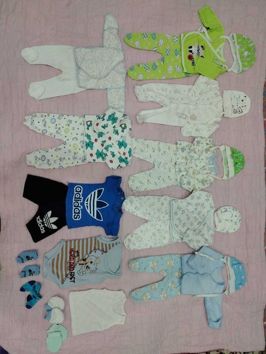 Пакет вещей для новорождённых