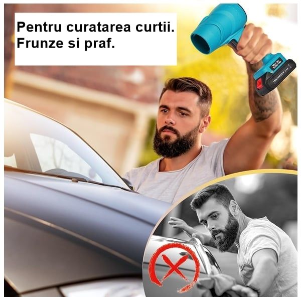 Suflanta aer portabila, indepartare apa, praf si zapada, 555 metri cub
