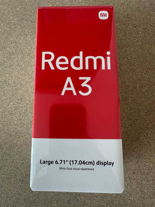 Телефон Redmi A3 Midnight Black 6.7 IPS/128GB/Нов/ДДС Фактура