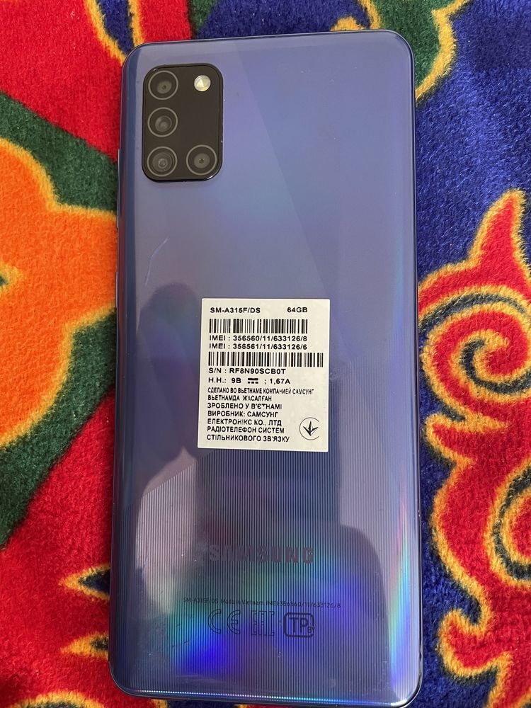 Samsung A 31 синий цвет