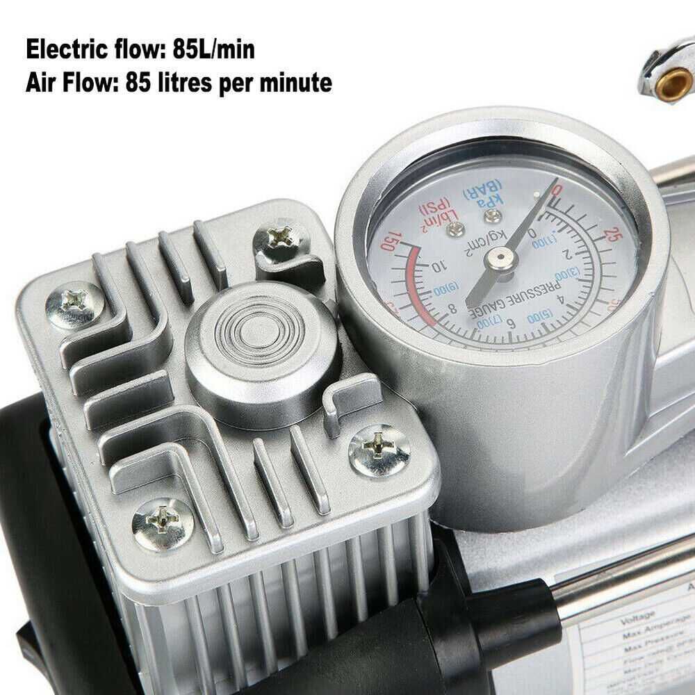 Двуцилиндров Компресор за гуми 12V