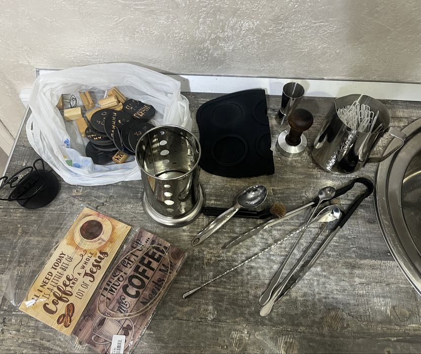 Набор бариста Б/У все для приготовления кофе.