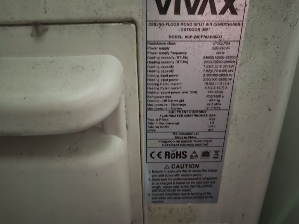 Aparat de aer conditionat VIVAX Profesional