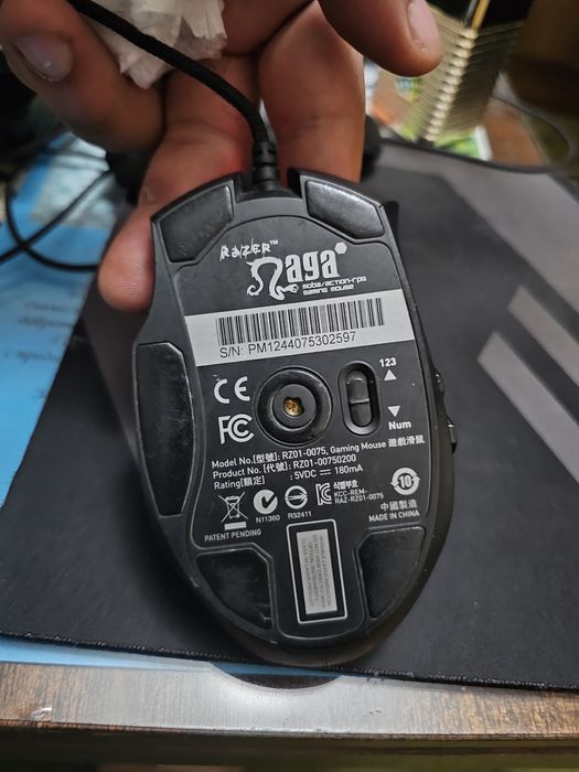 Razer Naga Hex MOBA Green (RZ01-0075) Gaming Mouse– Рядък модел!