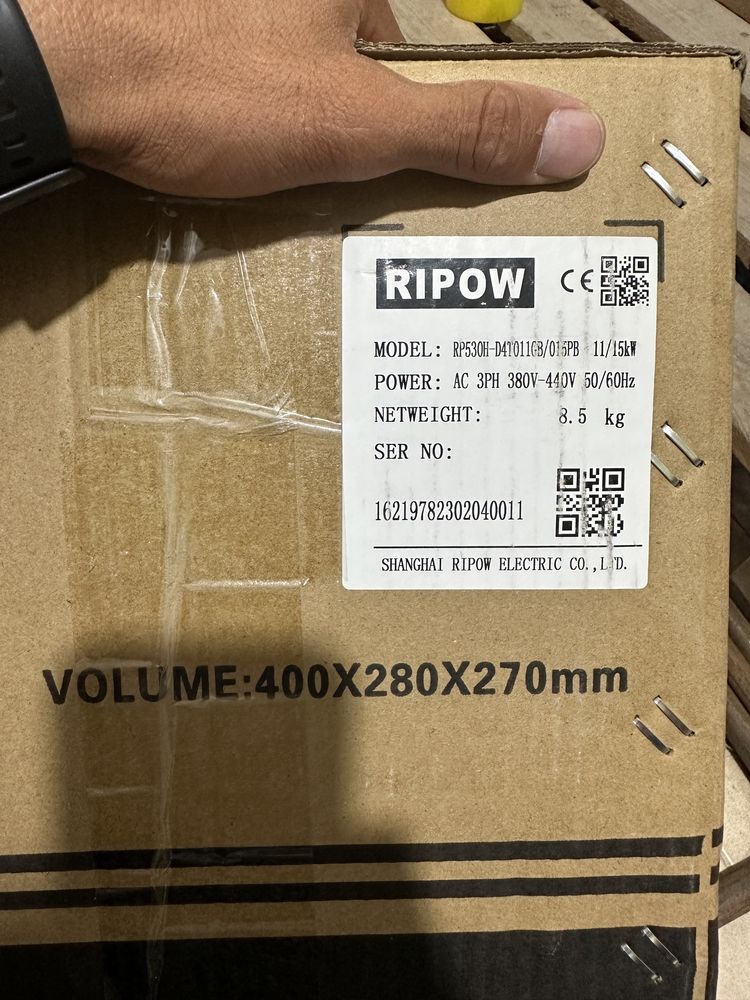 Частотный преобразователь RIPOW 11/15 KW