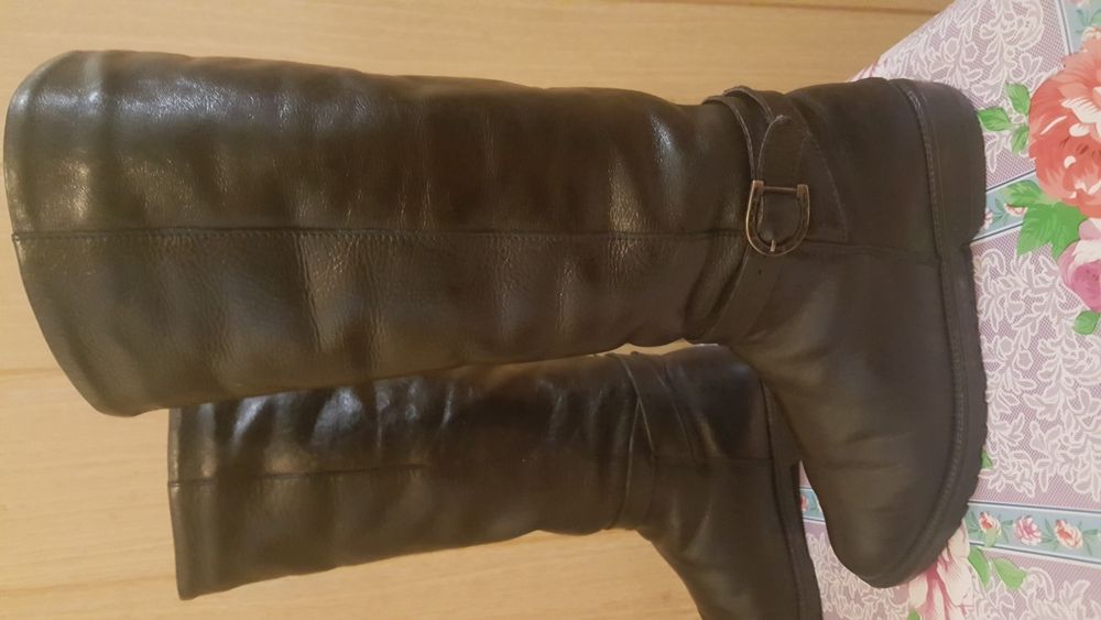 Cizme damă, înalte, de piele