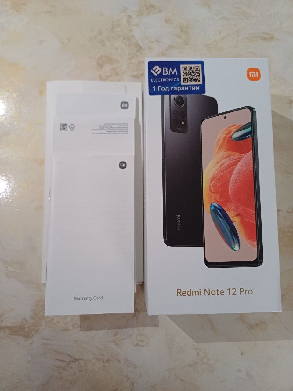 Redmi Not 12 Pro
Xotira: 256 GB
Xolati: yaxshi
Dokument korobka bor