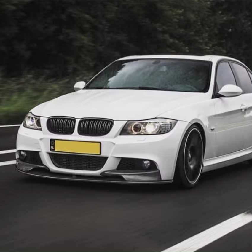 Prelungire Lip Complet Cu Splitere Bara Fata M BMW E90 Facelift 2009+