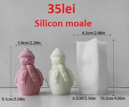 Matrite din Silicon pentru Craciun– lumanari, sapun, ipsos