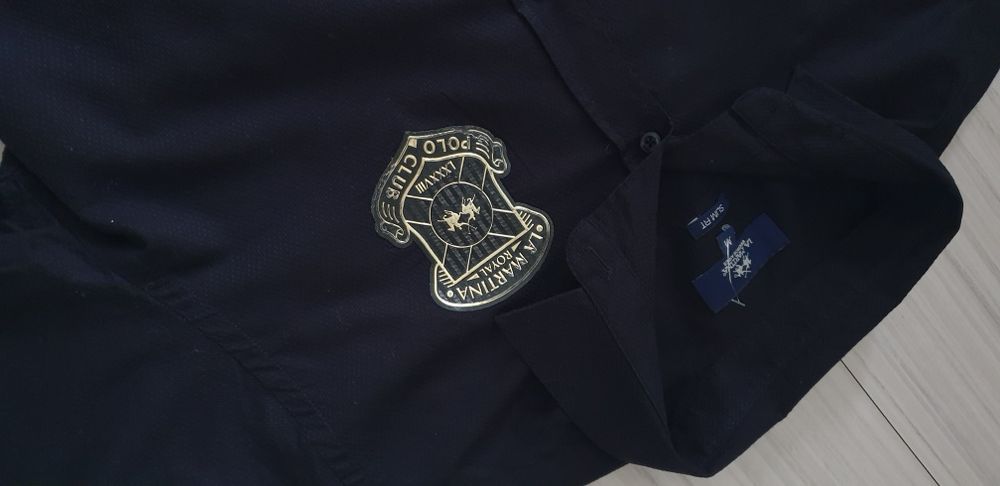 La Martina Cotton Slim Fit Mens Size M ОРИГИНАЛ! Мъжка  Риза!