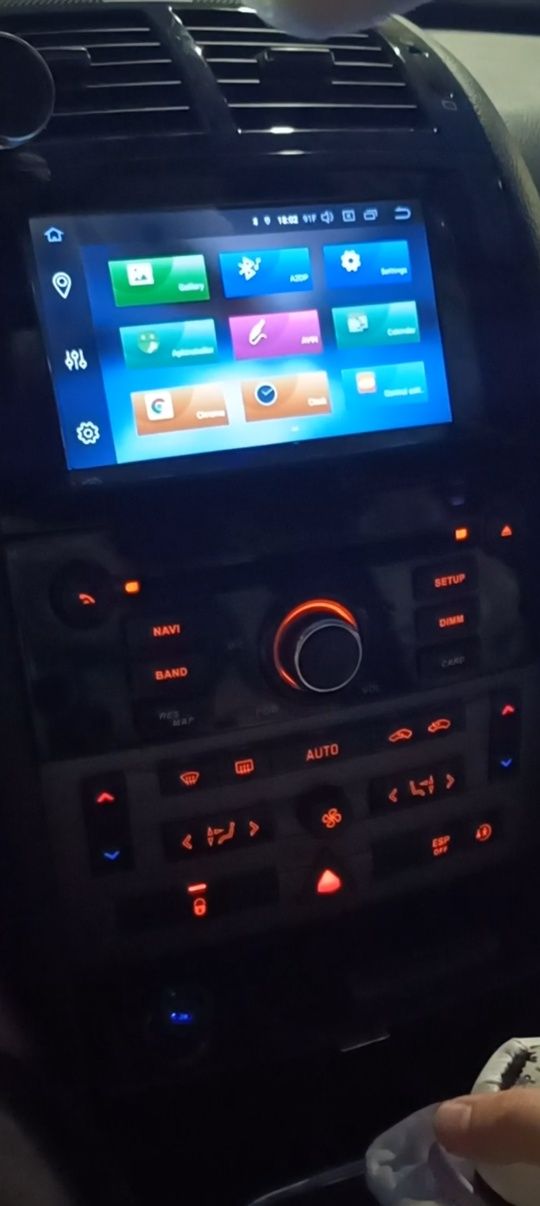 Navigație Peugeot 407 dedicata Negru lucios
