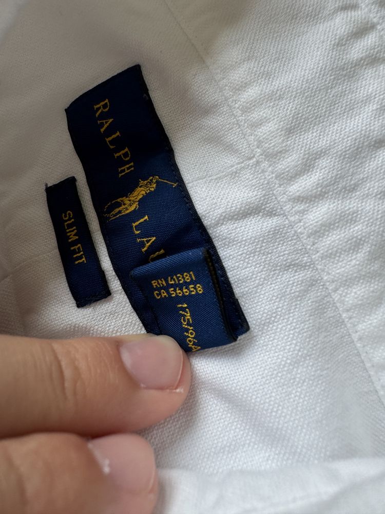 Мъжко! Чисто нова оригинална риза Polo Ralph Lauren,цветно конче slim