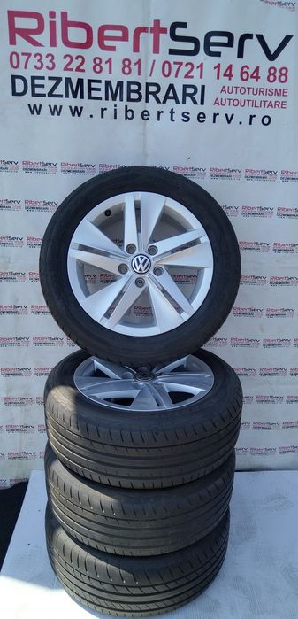 Jante aliaj R16 Golf 8 + Anvelope vara ca noi