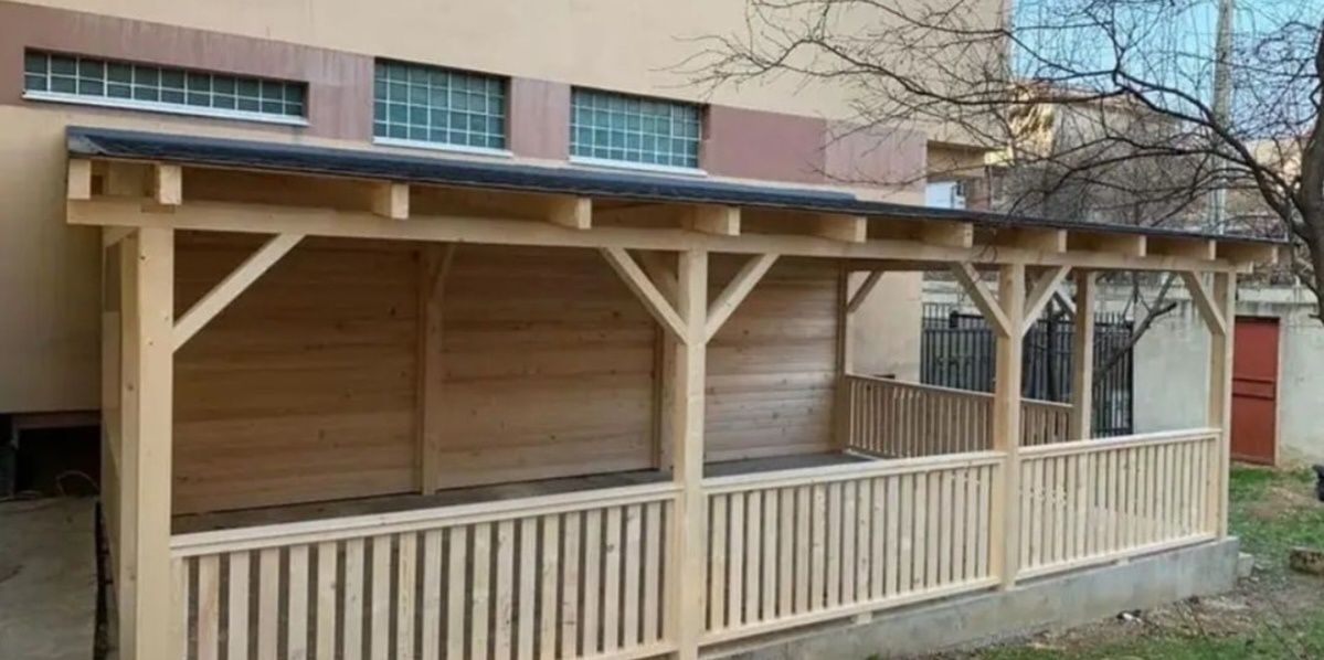 Confecționăm mobilier de grădina foișoare terase pergole cu lemnul sut