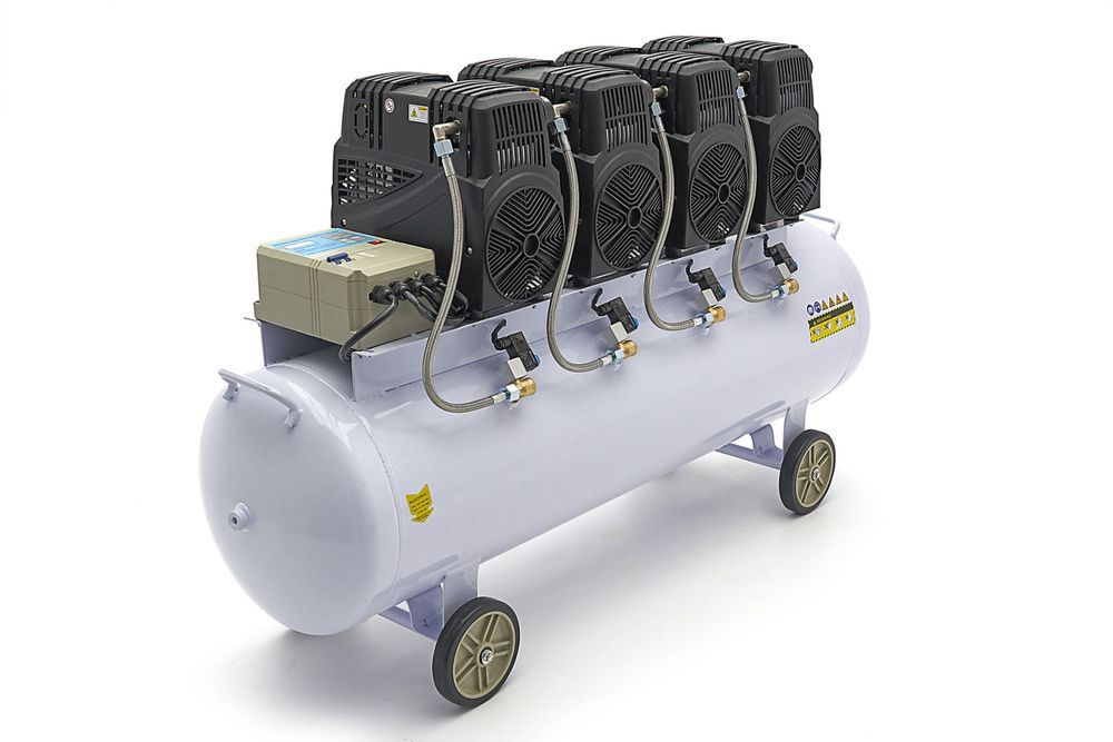 Compresor silentios cu zgomot redus fara ulei 200l 8cp hbm machines ol