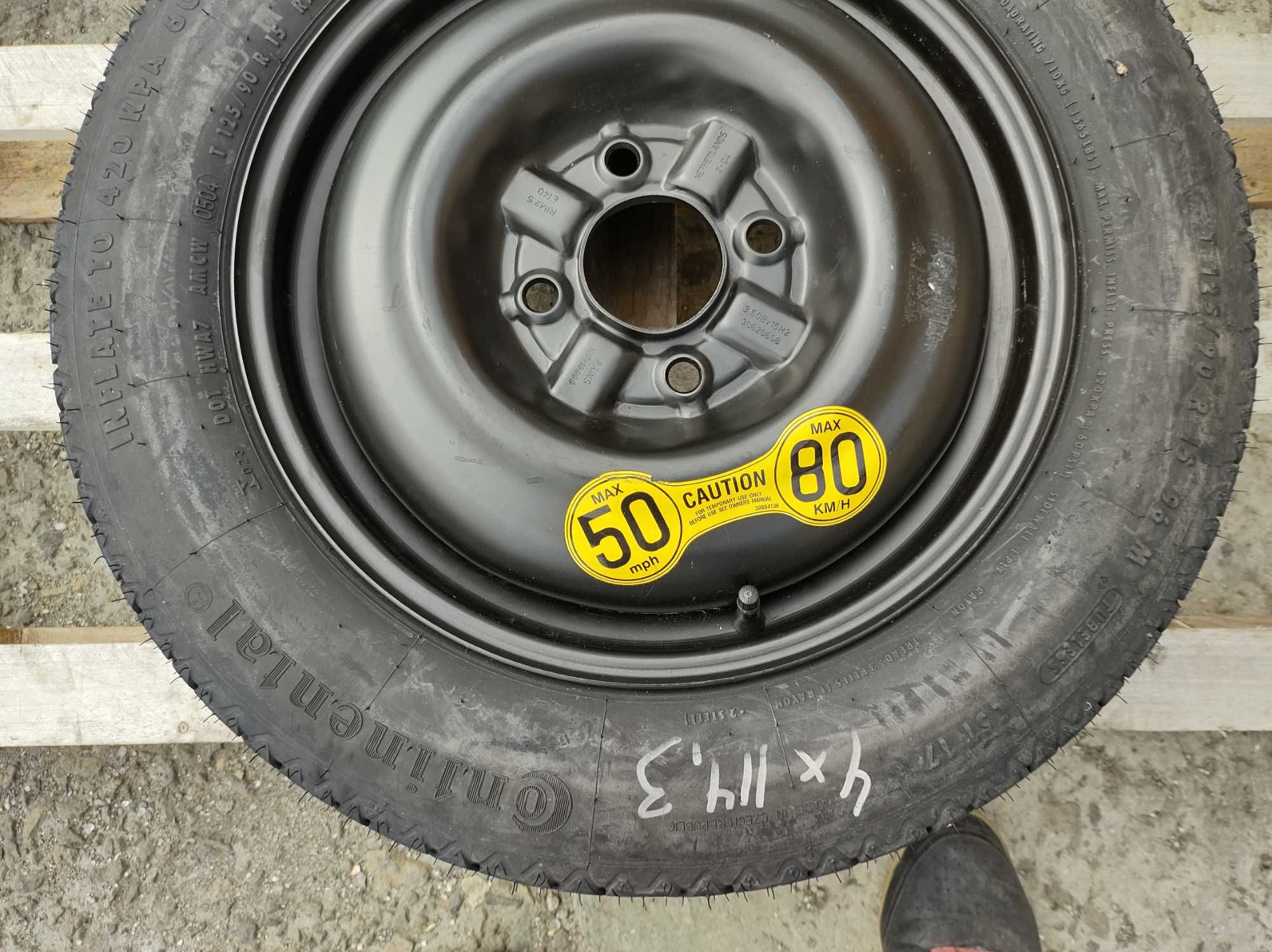 15 резервна джанта патерица 4х114,3 Volvo S40/V40 Волво 125/90/15