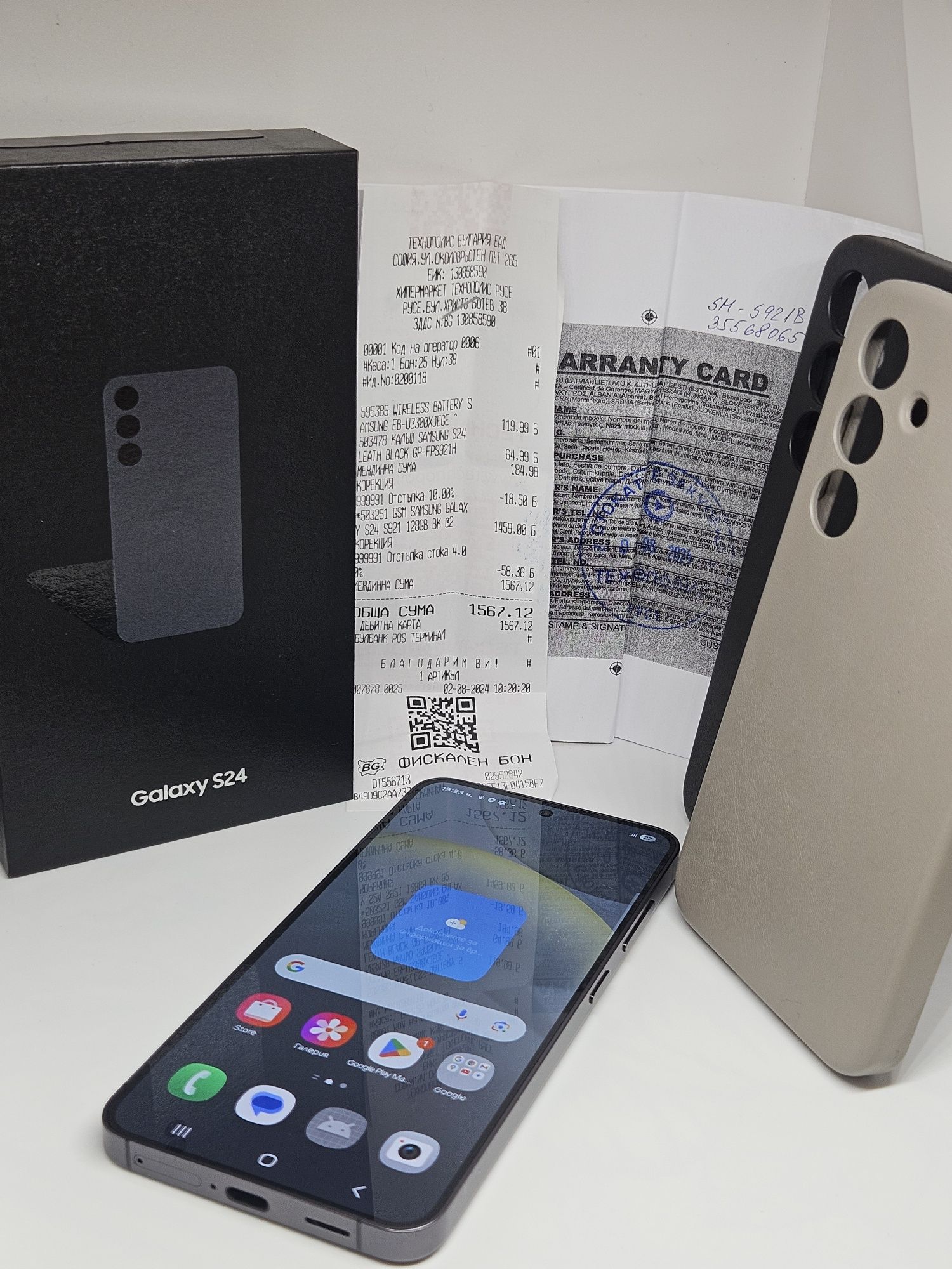 Samsung Galaxy S24 128Gb/8Ram Onix Gray Гаранция