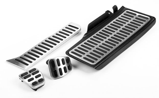 Ornamente INOX pedale si footrest - VW Passat B6 B7 CC, Skoda Superb