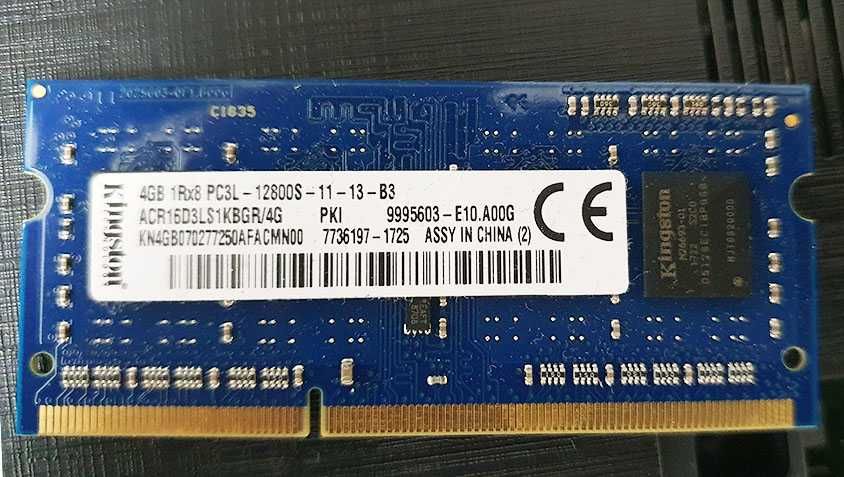 Оперативная память для ноутбука 4GB DDR3L 1600Mhz