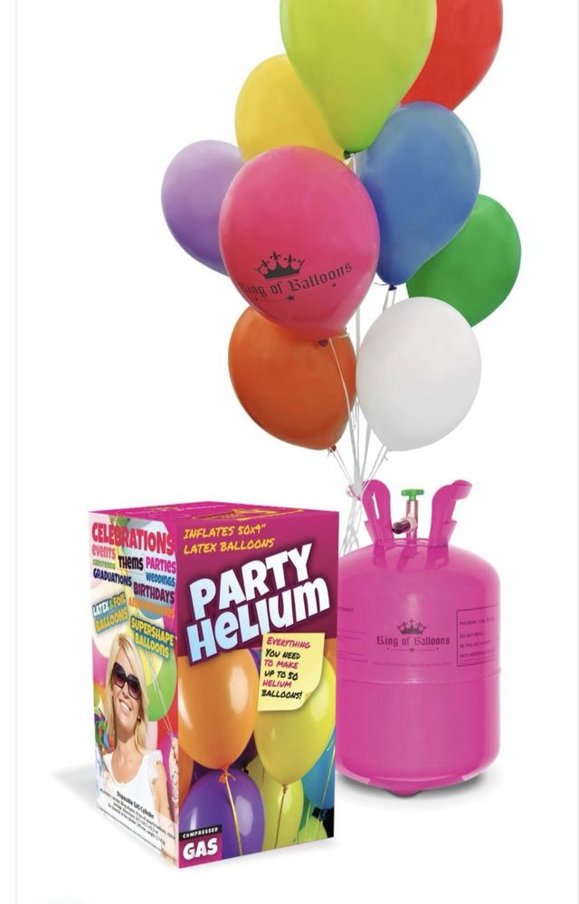Set heliu 100 baloane + butelie si panglica sigilat transport gratuit