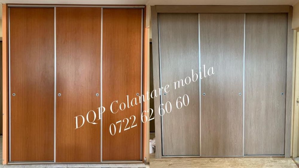 Colantare mobilier ieftin-bucatarie/dormitor/usi/sticla.