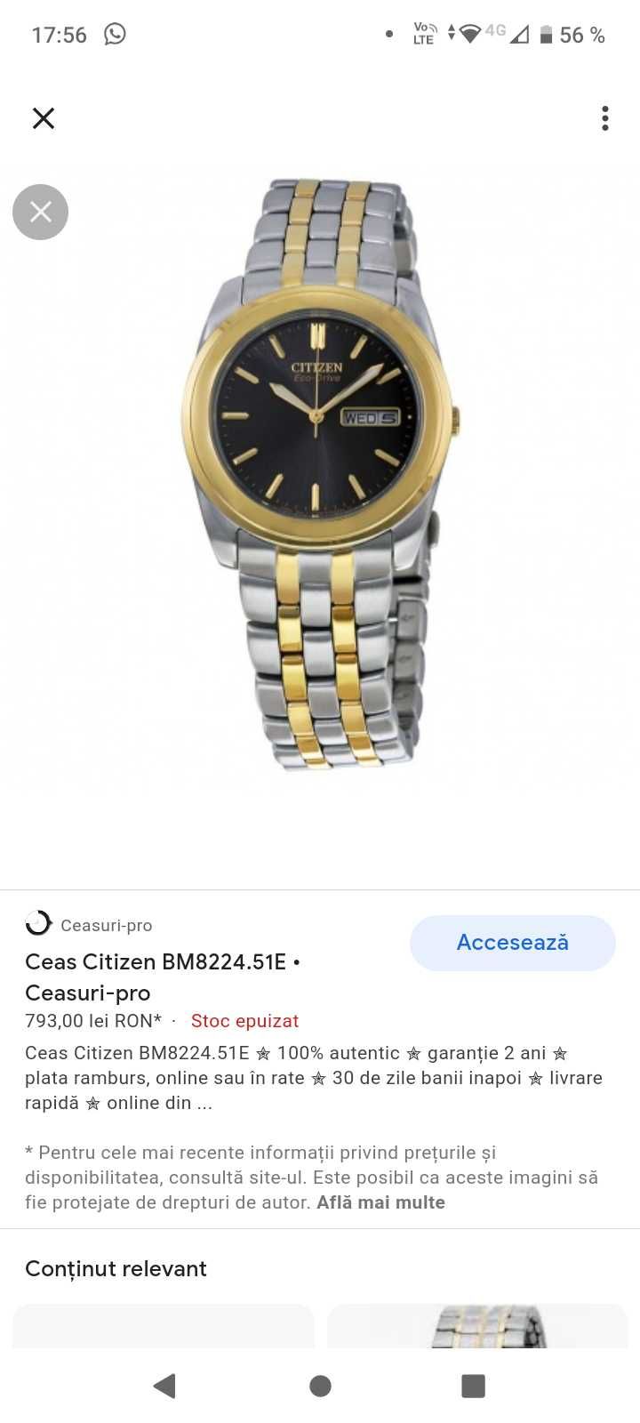 Ceas Citizen Eco Drive