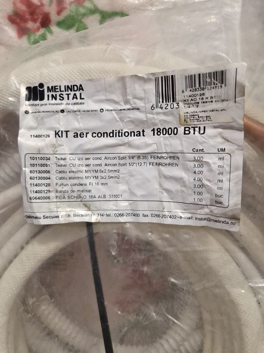 Țeavă cupru sau chit aer condiționat