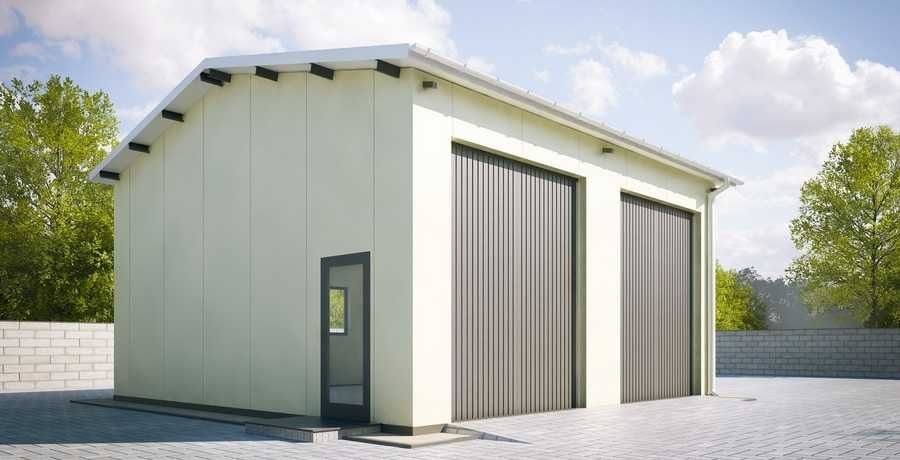 Construim Garaje Auto din structura metalica si panou sandwich izolat