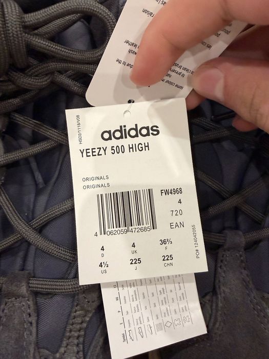 Yeezy 500 high 36.5
